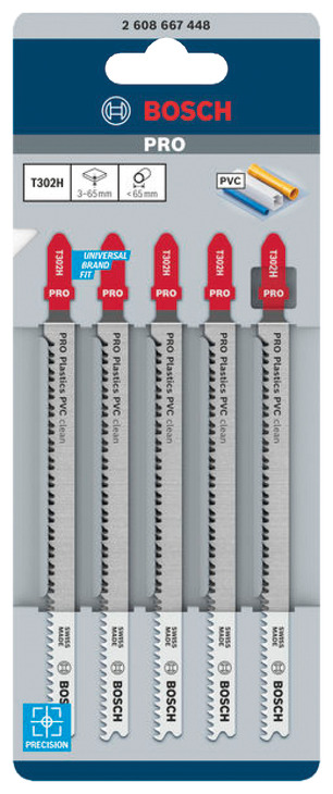 Bosch Jigsaw Blades T302H HCS x5 - view 2