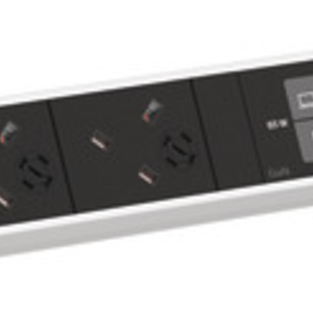 BachM Step Aluminium POLS 2xUK,1xUSB-C,CM 65W