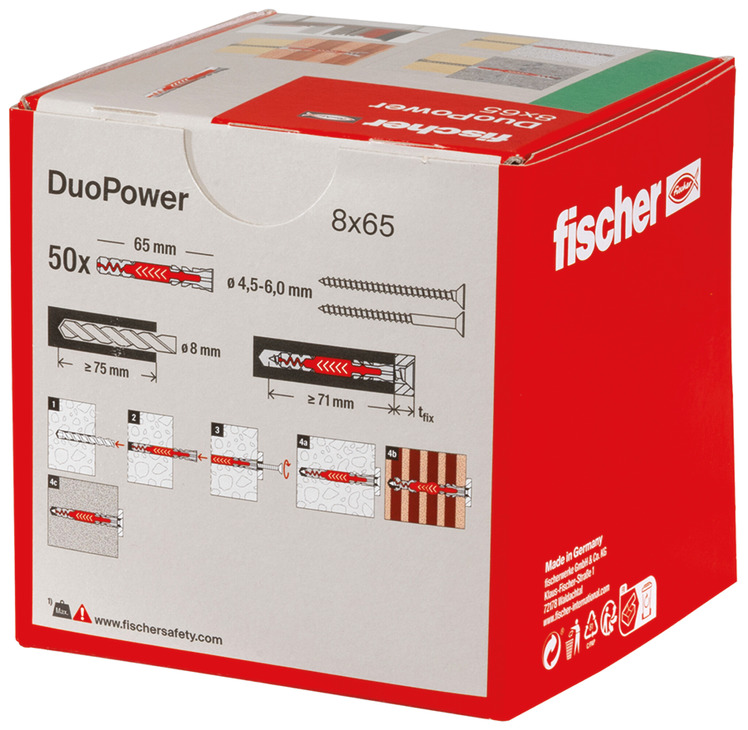 Fischer Duopower WallPlug L D8x65mm x50 - view 5