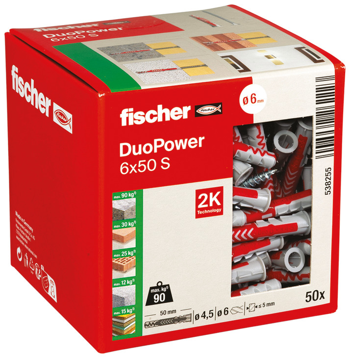 Fischer Duopower WallPlug L D6x50mm x50 - view 4