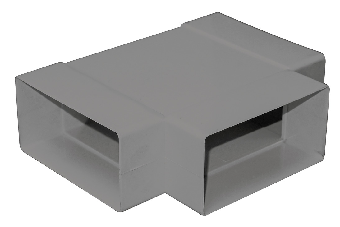 Manrose 204x60mm Flat Chnl Hrz T-Pc Grey 536.84.950