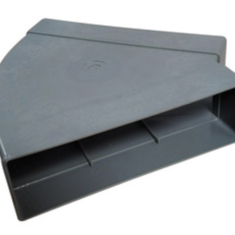 Manrose 204x60mm Flat Chnl Rec 45D Hrz
