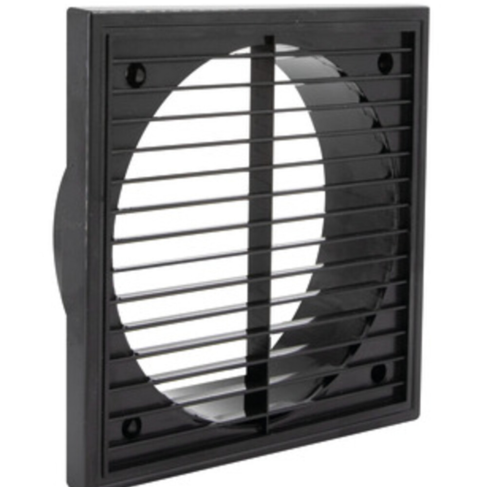 Manrose 100mm Fix Lovr Grille Black