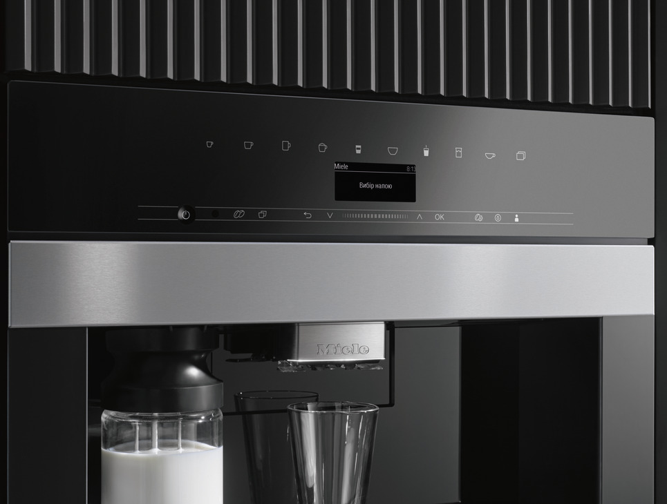 Miele CVA7440 BI Auto Coffee Mch Black/Steel - view 4