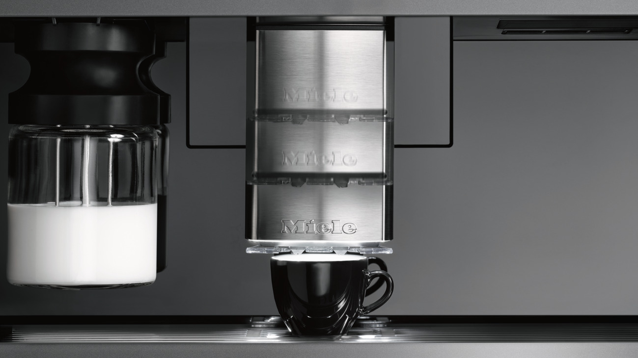 Miele CVA7440 BI Auto Coffee Mch Black/Steel - view 5