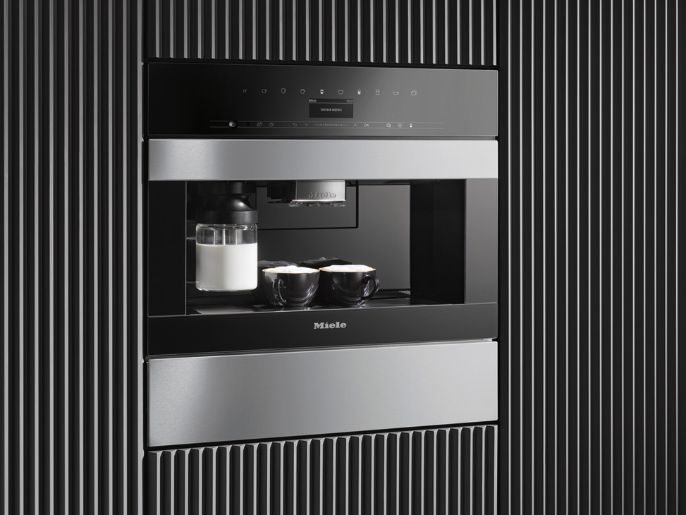 Miele CVA7440 BI Auto Coffee Mch Black/Steel - view 2