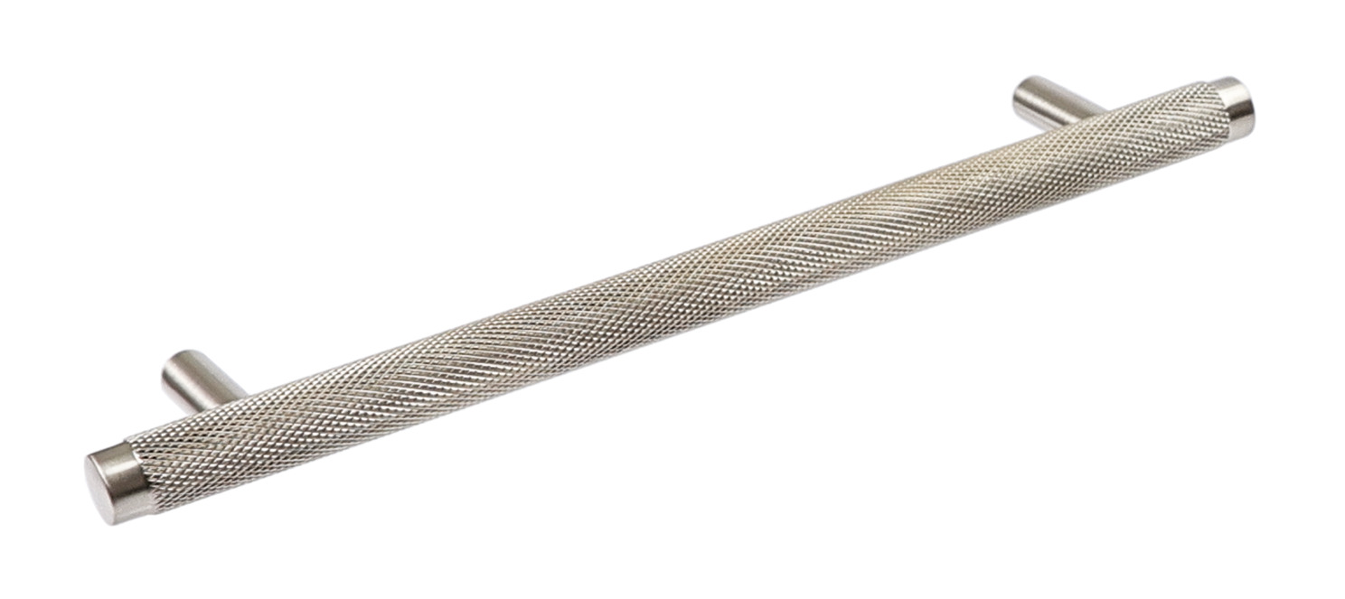 Hendrix Knurl Brs Pull Handle 160mm Fixing Centres BN