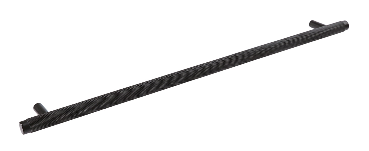 Hendrix Knurl Brs Pull Handle 320mm Fixing Centres Black