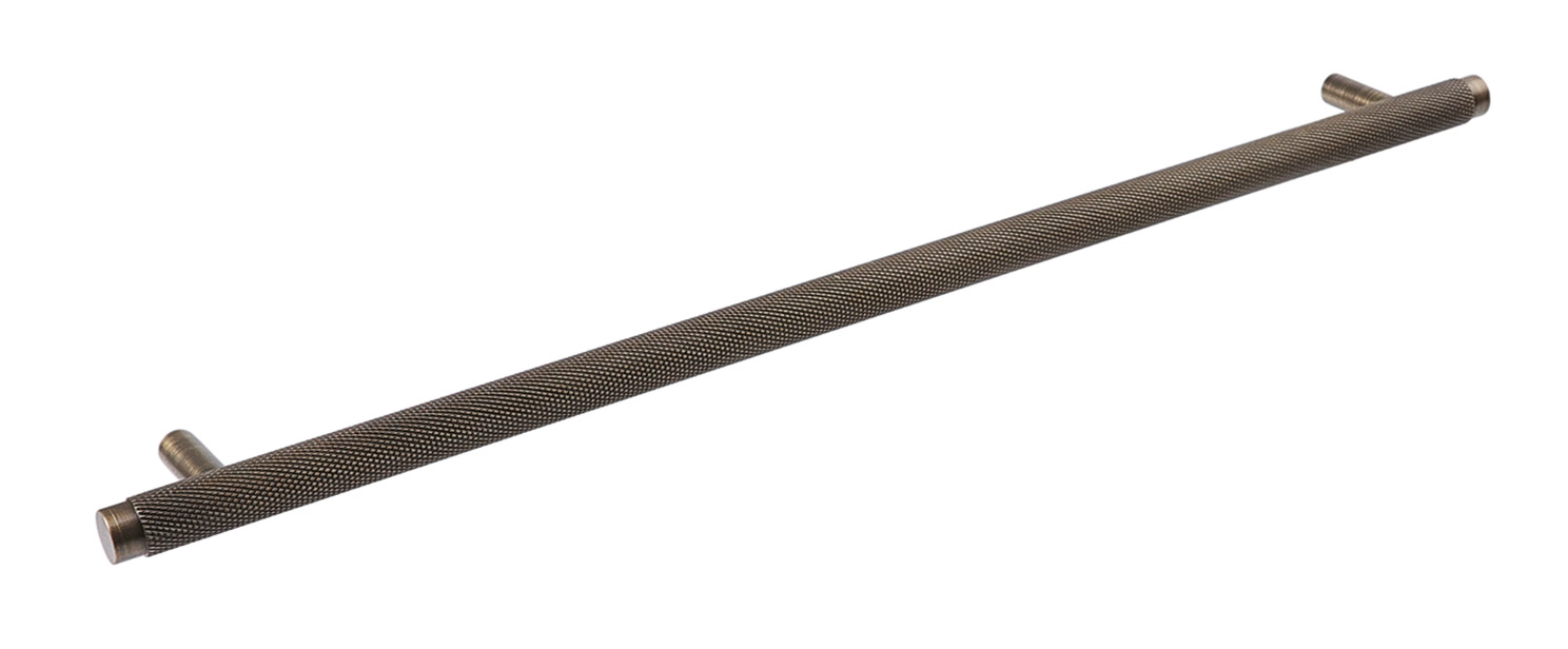Hendrix Knurl Brs Pull Handle 320mm Fixing Centres AB
