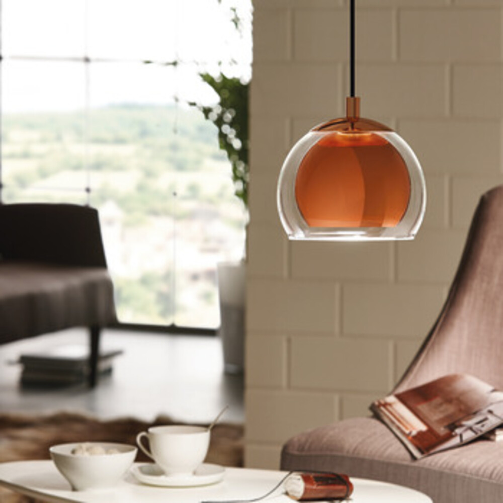 Eglo Rocamar Plastic D190 1x40W E27 Copper/Clr