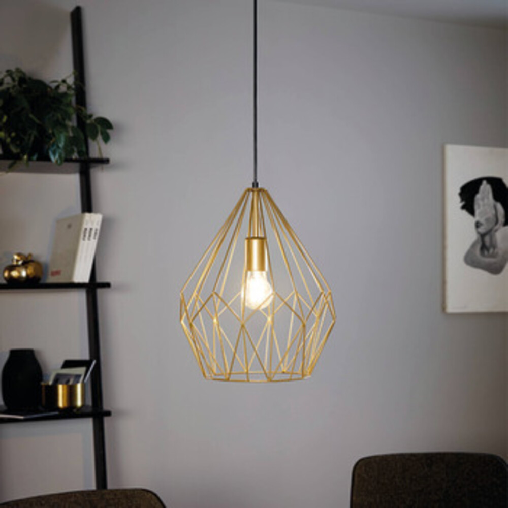 Eglo Carlton Plastic D310 1x60W E27 Gld