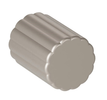 Scallop Round Knob Zinc Alloy Titanium Eff D21x28mm