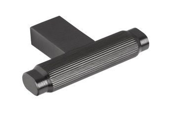 Brooklyn T Knob Aluminium T.Black 55x37x10mm