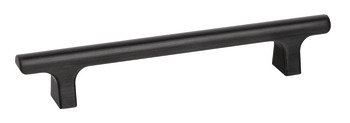Hinoki Pull Handle Aluminium Brsh Black 160mm Fixing Centres
