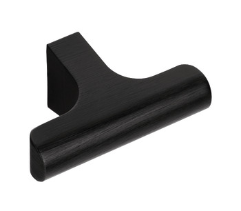 Hinoki T Knob Aluminium Brsh Black 60x37x26mm