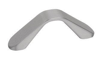 Dropp Knob Aluminium Brsh Nickel 64mm Fixing Centres