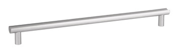 Moon Pull Handle Aluminium Steel Steel Look 320mm Fixing Centres