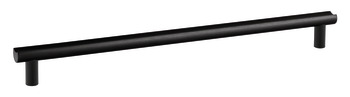 Moon Pull Handle Aluminium Brsh Black 320mm Fixing Centres