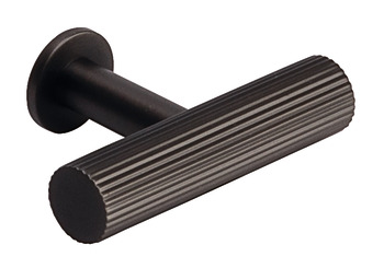 Longham T Knob Steel Antique 50mm