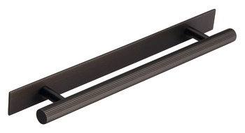 Longham Pull Handle+BP Steel Antique 320mm Fixing Centres