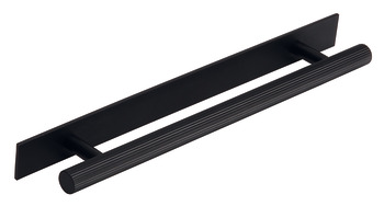 Longham Pull Handle+BP Steel M.Black 320mm Fixing Centres