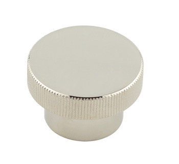 Thaxted Knob Brs Polished Nickel D40x25mm