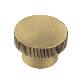 Thaxted Knob Brs Antique Brs D40x25mm