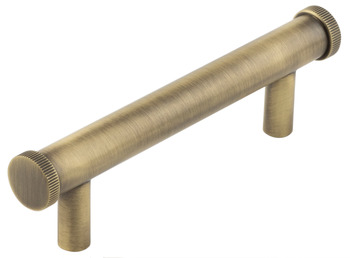 Thaxted Pull Handle Brs Antique Brs 96mm Fixing Centres