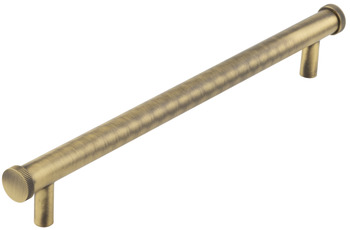 Thaxted Pull Handle Brs Antique Brs 224mm Fixing Centres