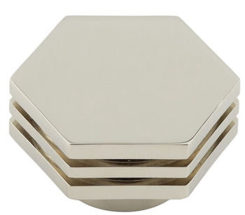 Nile Knob Brs Polished Nickel D40x25mm