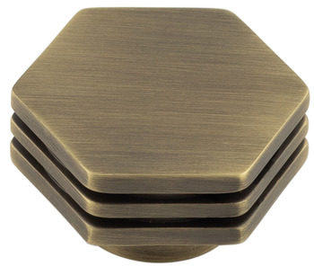 Nile Knob Brs Antique Brs D40x25mm