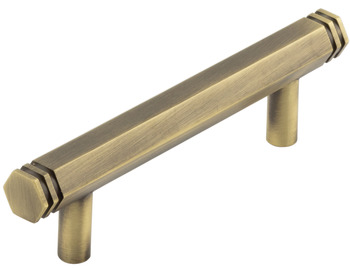 Nile Pull Handle Brs Antique Brs 96mm Fixing Centres