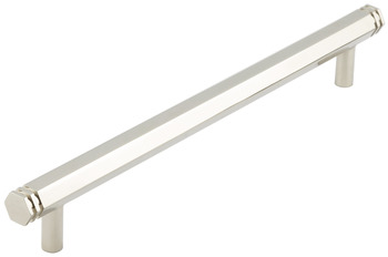 Nile Pull Handle Brs Polished Nickel 224mm Fixing Centres
