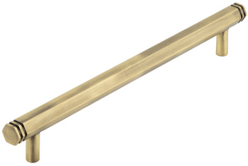 Nile Pull Handle Brs Antique Brs 224mm Fixing Centres