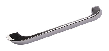 Ashbourne Bar Aluminium Polished Chrome D12mm 160mm Fixing Centres