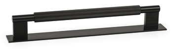 Arpa Pull Handle+BP Aluminium Bru Black 1178/589 Fixing Centres