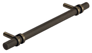 Barchester Pull Handle Dbl Iron AB 320mm Fixing Centres