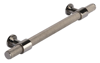 Harlington Pull Handle Steel Polished Nickel 320mm Fixing Centres