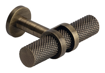 Barchester T Knob Dbl Iron AB 60x43mm