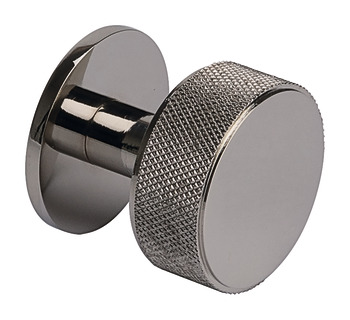Harlington Round Knob Steel Polished Nickel D38mm