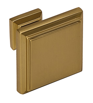 Palladium Knob Zinc Alloy Gld Chpg 32x32x25mm