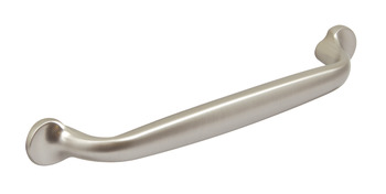 Logan D Pull Handle Zinc Alloy Stainless Steel Effect 128mm Fixing Centres