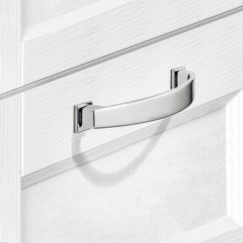 Augusta Bow Handle+BP Zinc Alloy SSE 128mm Fixing Centres