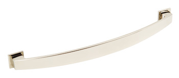 Augusta Bow Handle+BP Zinc Alloy Polished Nickel 160mm Fixing Centres