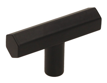 Pencil T Knob Steel Matte Black 50x12x31mm