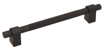 Salzano Pull Handle Aluminium Matte Black 320mm Fixing Centres
