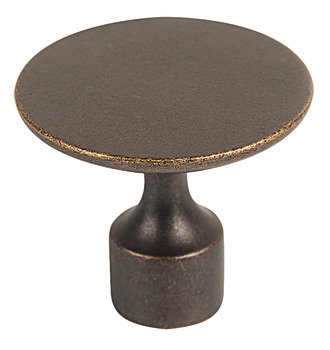 Floid Knob Zinc Alloy Antique Brass D35x30mm