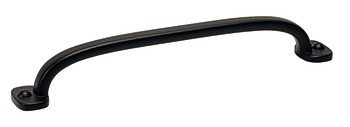 Firm D Handle Zinc Alloy Textured Black 160mm Fixing Centres