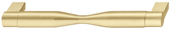 Omnia Pull Handle Zinc Alloy Brush Brass 160mm Fixing Centres