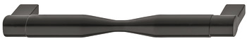 Omnia Pull Handle Zinc Alloy Matte Black 160mm Fixing Centres
